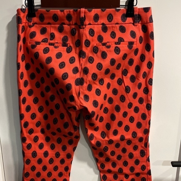 J Crew Pink Printed Minnie Crop Size 4 EUC - Picture 8 of 11